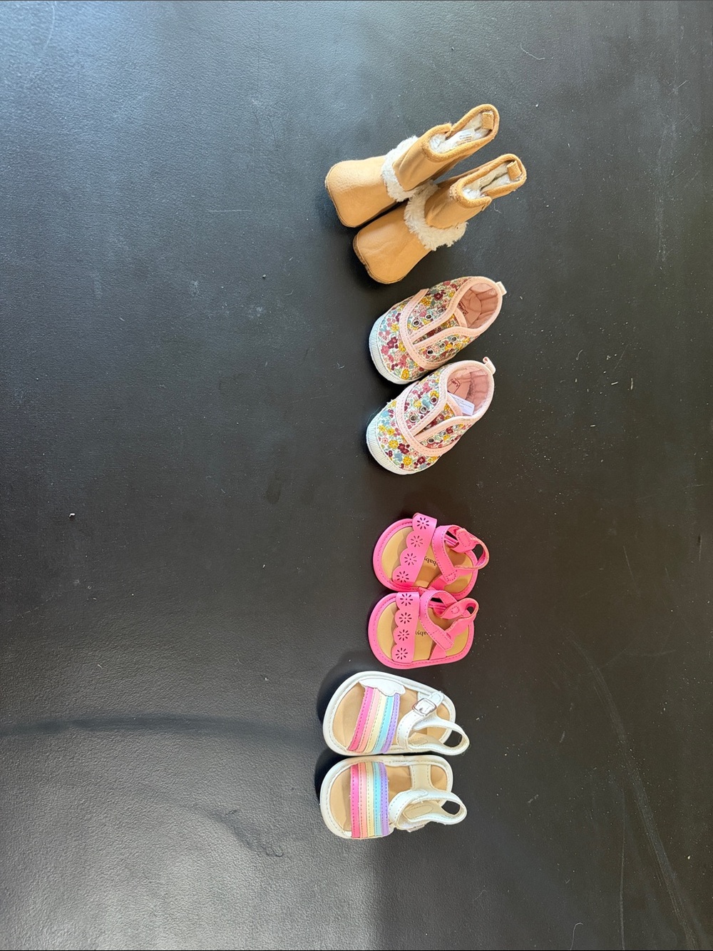 Unbranded Kids Pink Floral Sandals - Cute Strap Shoes